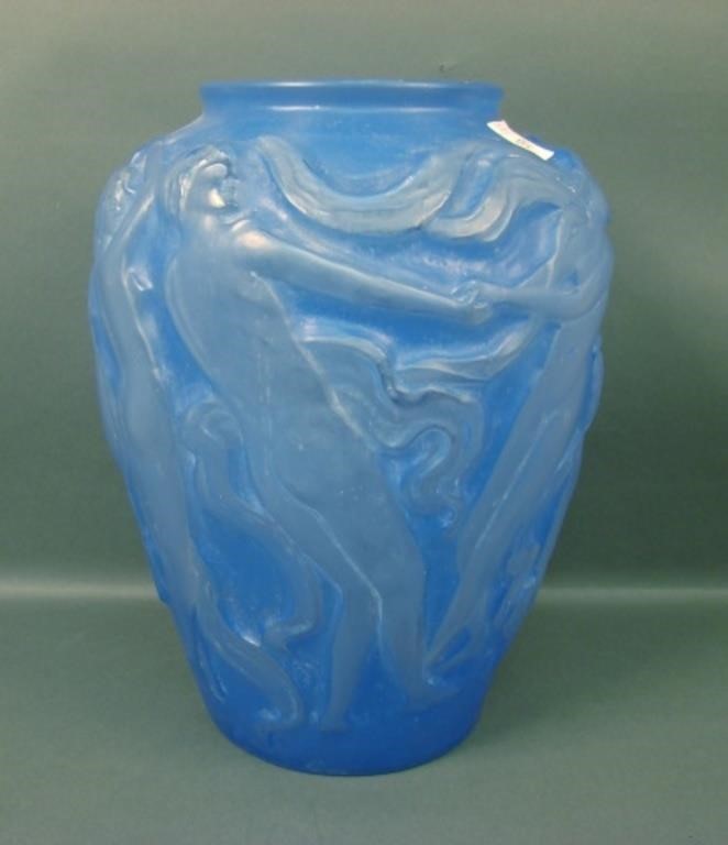 Consol. Reuben Blue Dancing Girls/ Pan Vase