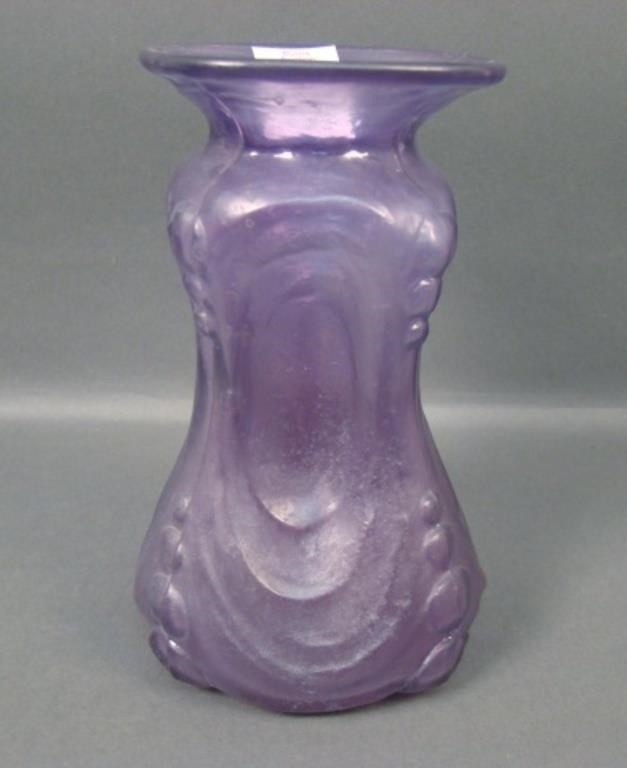 Consol. Amethyst Wash #1165 Pinched Bottle Vase