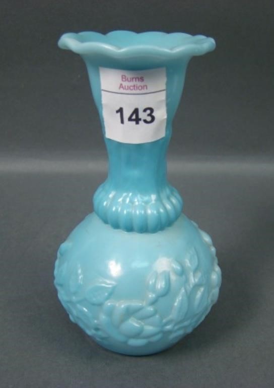 Phoenix Blue Stained #101 Floral Vase w/ Label