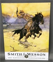 Smith and Wesson Metal Sign