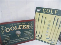 Tin Golf Signs