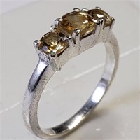 S/Sil Citrine Ring