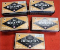 W - 5 BOXES HERTER'S 38 SPECIAL AMMUNITION (W12)