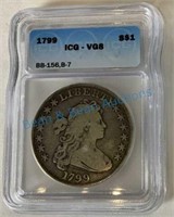 1799 bust silver dollar