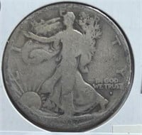 1917D Walking Liberty Half Dollar OBV