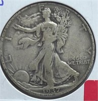 1937S Walking Liberty Half Dollar