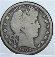 1905O Barber Half Dollar