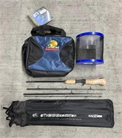 Bass Pro Shop Micro Lite Pole, Bag & Minnow Holder