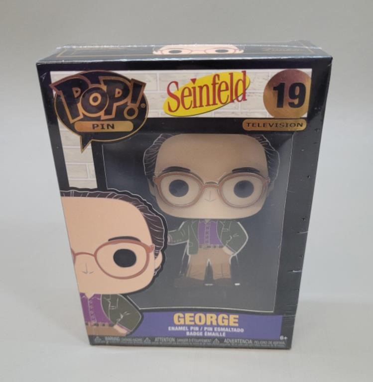Funko Pop Seinfeld George, Enamel Pin