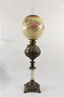 Kerosene Double Globe & Brass Painted Lamp