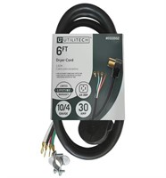 6 Foot 10/4 30 AMP Dryer Cord' 3 Prong