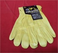 New Wells Lamont Size Medium Leather Work Gloves