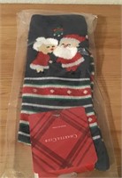 NWT CHARTER CLUB MR MRS CLAUS SOCKS O/S  $8