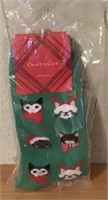 NWT CHARTER CLUB CHRISTMAS CAT SOCKS O/S  $8