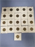Lot of 21 individually packaged buffalo nickels, a