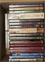 Collection of travel books & CDs. Europe, Italy,