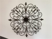 Metal Outdoor Wall Art Featuring Fleur de Lis