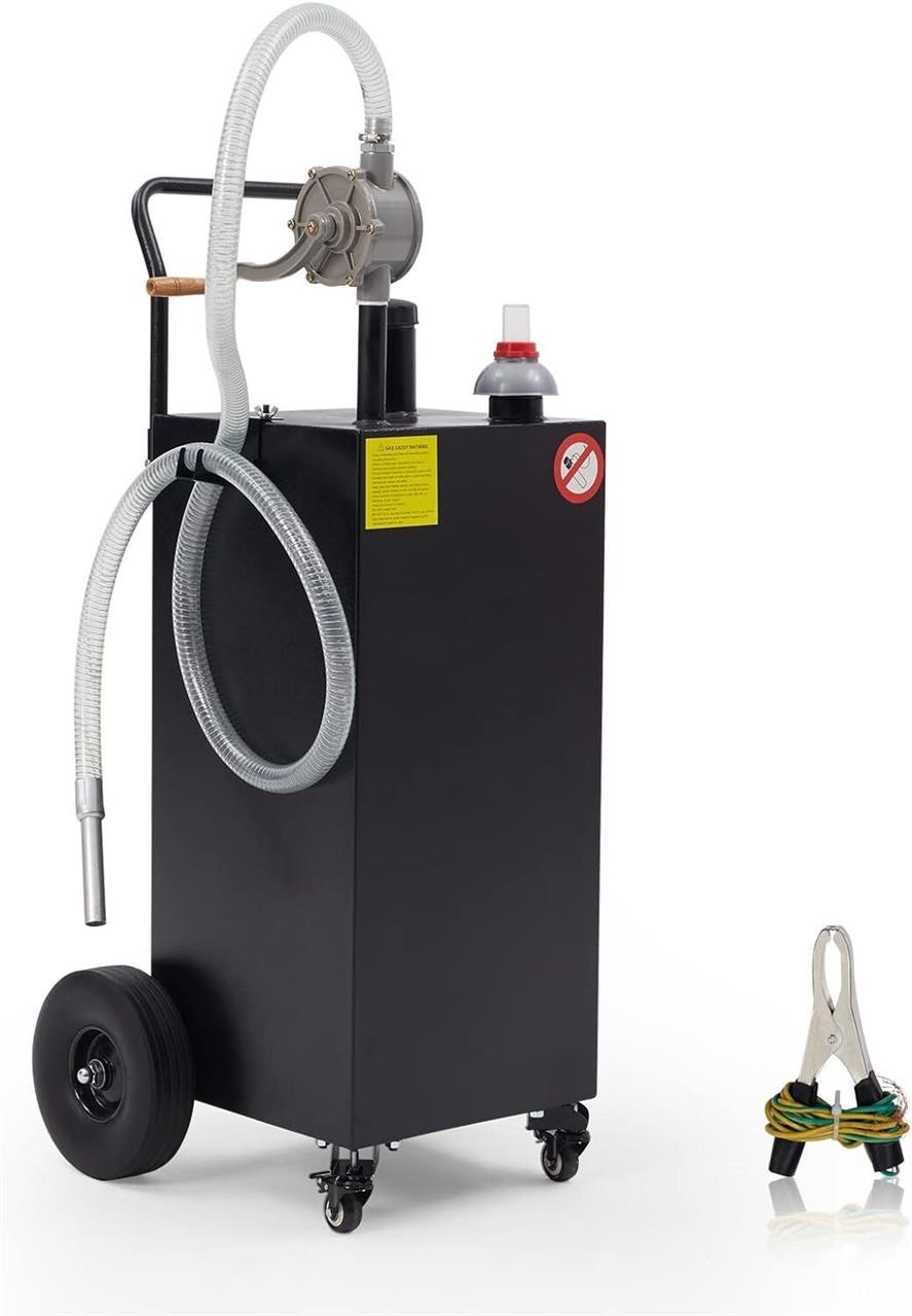 40 Gallon Gas Caddy with Pump - Fuel Tank