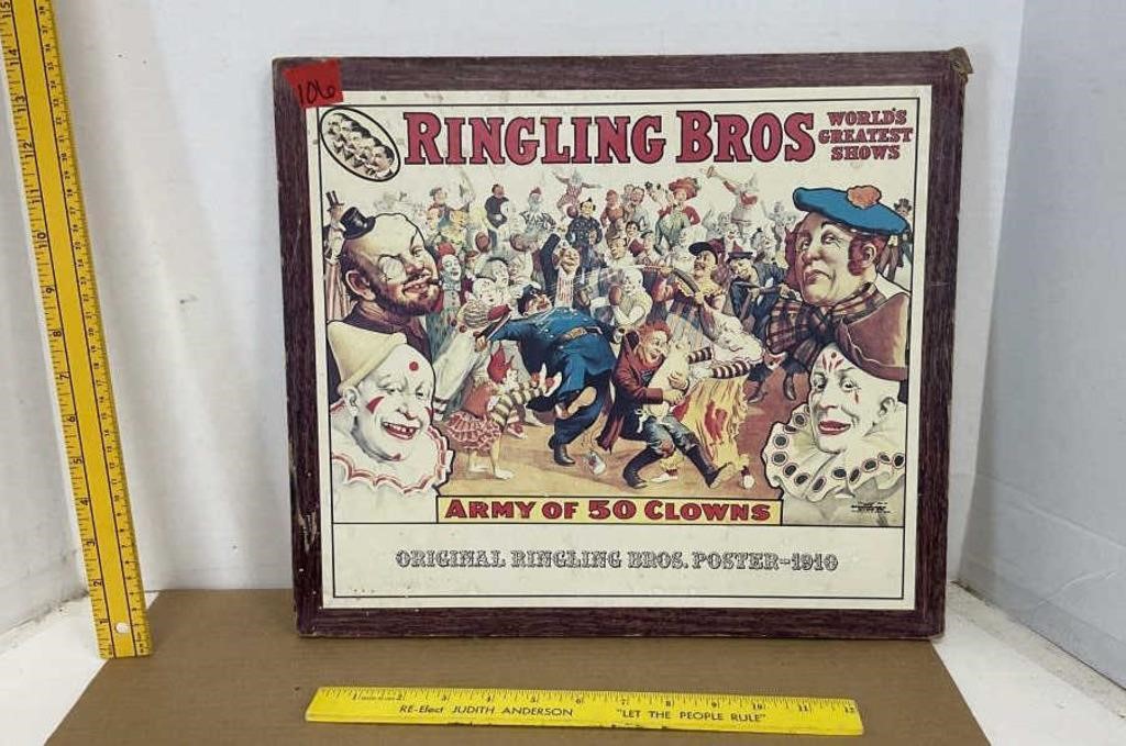 Ringling Bros Original Ringling Poster 1910 Print