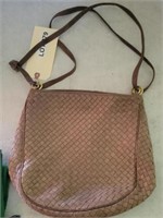 Bottega Veneta "Made in Italy" Brown Woven Handbag