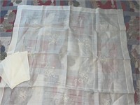 Vintage linen tablecloths and runners