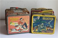 Four Metal Lunch Boxes
