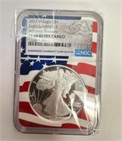 2021 W American Silver Eagle Coin PF70 Ultra Cameo