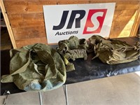 Used army gear with duffle bag