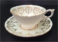 Paragon Mint Floral Teacup & Saucer