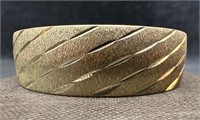 Sterling Silver 18mm Diamond-Cut Bracelet