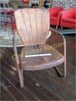 Vintage Metal Patio Rocking Chair