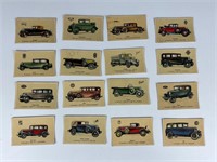 Vintage automotive tobacco cards