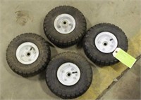 (4) 4.10x3.50 Tires on Rims