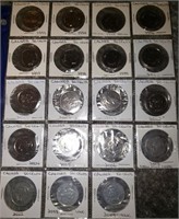 1993 TO 2009 50 CENT CANADA  COINS