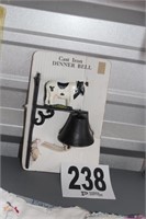 Cast Iron Dinner Bell with Cow (U233)
