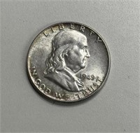 1949 FRANKLIN SILVER HALF DOLLAR