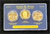 James K Polk Presidential Coin Set