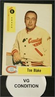 1958 Parkhurst #9 Toe Blake Hockey Card