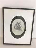 Van L Swink Pencil Art Horse Head