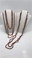 5 Amber Gemstone Necklaces
