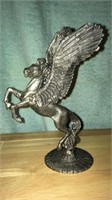 Pewter Pegasus horse 7 inches tall