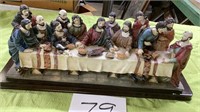 ‘The Last Supper’ Resin Tabletop 19” x 9” x 7”