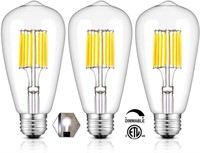 OMAYKEY Dimmable Daylight White LED Edison Bulb