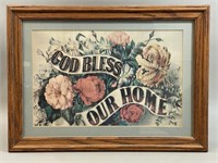*God Bless Our Home Framed Print