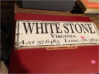White Stone Virginia Wall Plaque