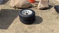 2 trailer tires and rims ST205/75R15