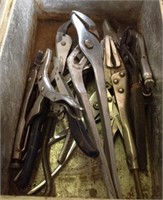 Channel and vice grip Pliers lot