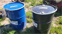 (2) Steel barrels w/ removable lids