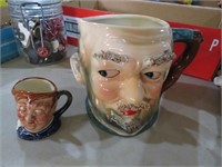 SMALL AND LARGE TOBY MUGS