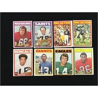 Over 150 1972 Topps Football Cards
